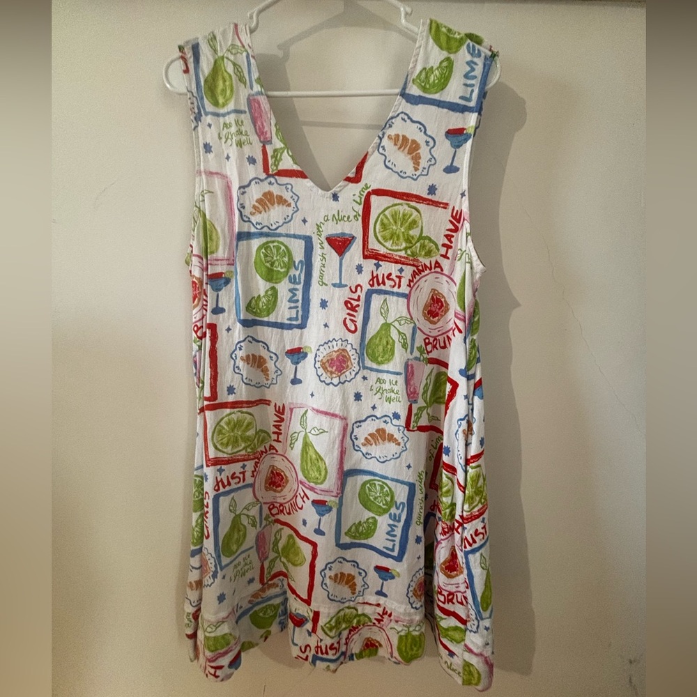 Cynthia Rowley Multicolor Floral Linen Mini Dress
